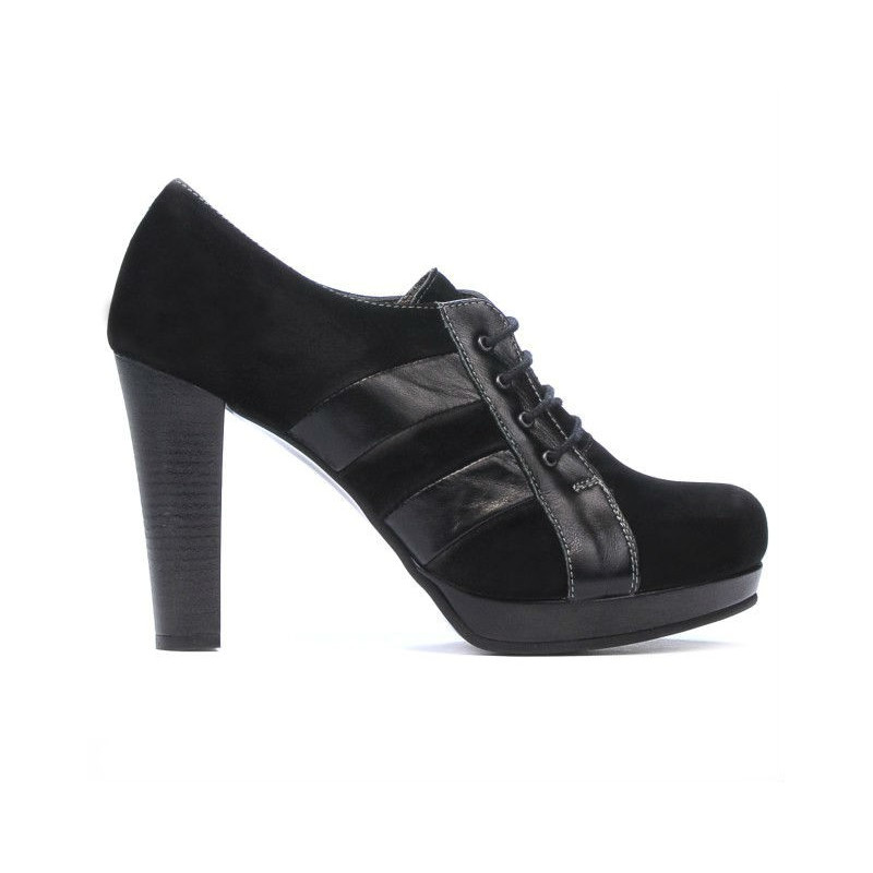 Chaussures élégantes femme 1211 noir antilope combiné