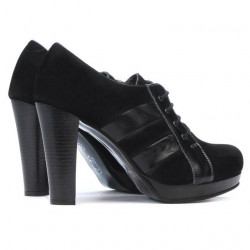 Chaussures élégantes femme 1211 noir antilope combiné