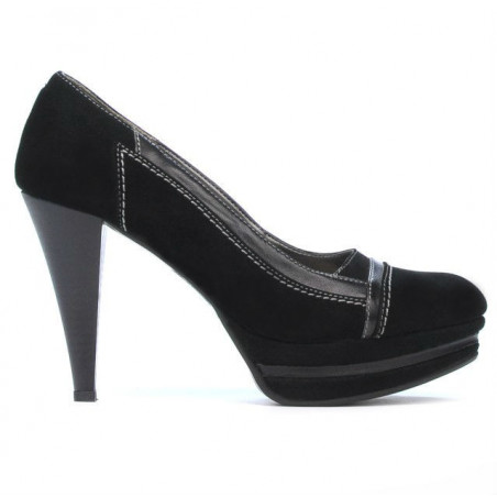Chaussures élégantes femme 1094 noir antilope combiné