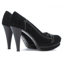 Chaussures élégantes femme 1094 noir antilope combiné