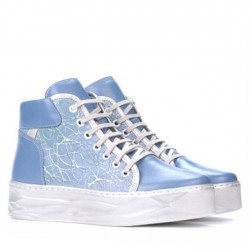 Bottes femme 3311 bleu combiné 1