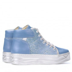 Bottes femme 3311 bleu combiné 1