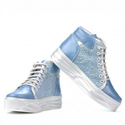 Bottes femme 3311 bleu combiné 1