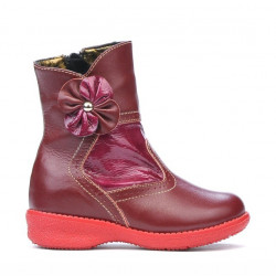 Bottes petits enfants 20c bordeaux