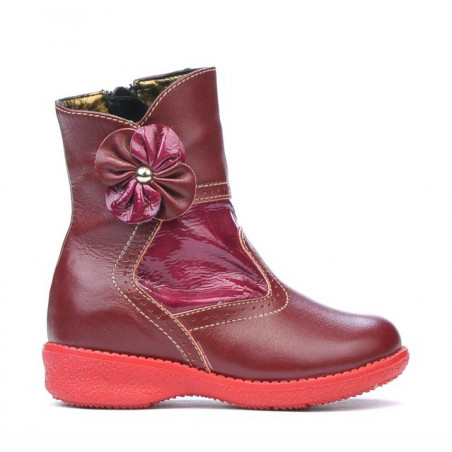 Bottes petits enfants 20c bordeaux