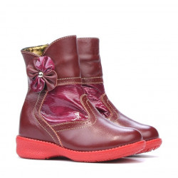 Bottes petits enfants 20c bordeaux