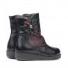 Bottes petits enfants 20c noir+bordeaux