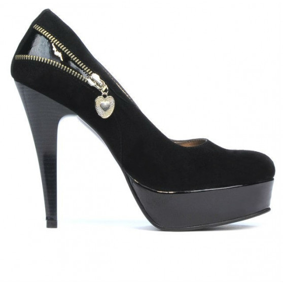 Chaussures élégantes femme 1201 noir antilope combiné