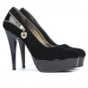 Chaussures élégantes femme 1201 noir antilope combiné