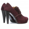 Chaussures élégantes femme 1091 bordeaux antilope