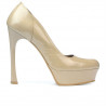 Chaussures élégantes femme 1212 vernis beige