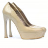Chaussures élégantes femme 1212 vernis beige