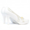 Chaussures élégantes femme 1208pl blanc combiné