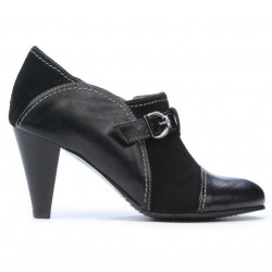 Chaussures élégantes femme 1210 noir antelope combiné