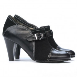Chaussures élégantes femme 1210 noir antelope combiné
