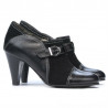 Chaussures élégantes femme 1210 noir antelope combiné