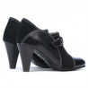 Chaussures élégantes femme 1210 noir antelope combiné