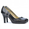 Chaussures élégantes femme 1086 noir+gris