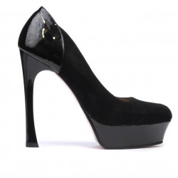Chaussures élégantes femme 1212 noir antilope combiné