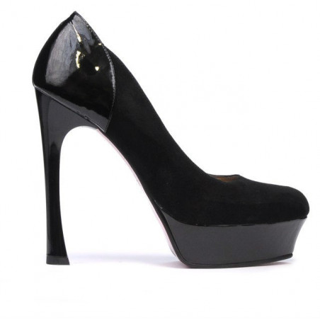 Chaussures élégantes femme 1212 noir antilope combiné