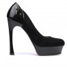 Chaussures élégantes femme 1212 noir antilope combiné