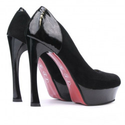 Chaussures élégantes femme 1212 noir antilope combiné