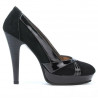Chaussures élégantes femme 1206 noir antilope combiné