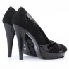 Chaussures élégantes femme 1206 noir antilope combiné
