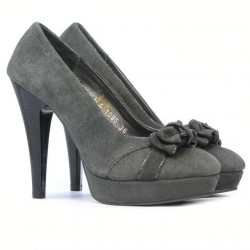 Chaussures élégantes femme 1095-1 gris antilope combiné