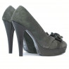Chaussures élégantes femme 1095-1 gris antilope combiné