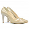Chaussures élégantes femme 1218 vernis beige