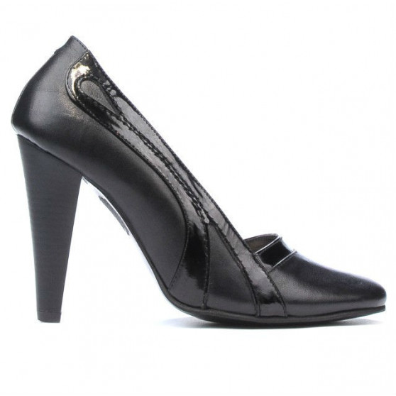Chaussures élégantes femme 1208 noir+vernis noir Chaussures élégantes femme 1208 noir+vernis noir