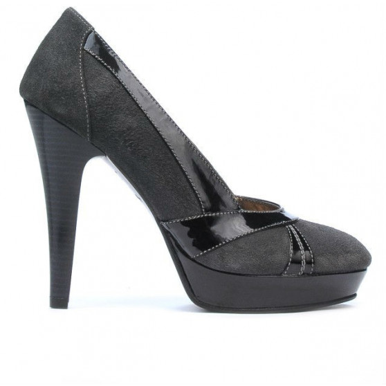 Chaussures élégantes femme 1206 gris antilope combiné Chaussures élégantes femme 1206 gris antilope combiné