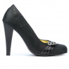 Chaussures élégantes femme 1040 noir satiné