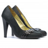 Chaussures élégantes femme 1040 noir satiné
