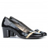 Chaussures élégantes femme 1217 vernis noir+beige