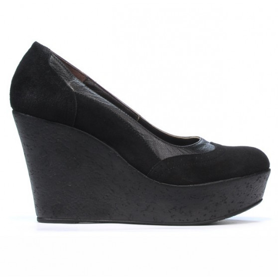 Chaussures casual femme 630 noir velours combiné