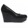 Chaussures casual femme 630 noir velours combiné