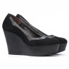 Chaussures casual femme 630 noir velours combiné