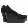 Chaussures casual femme 630 noir velours combiné