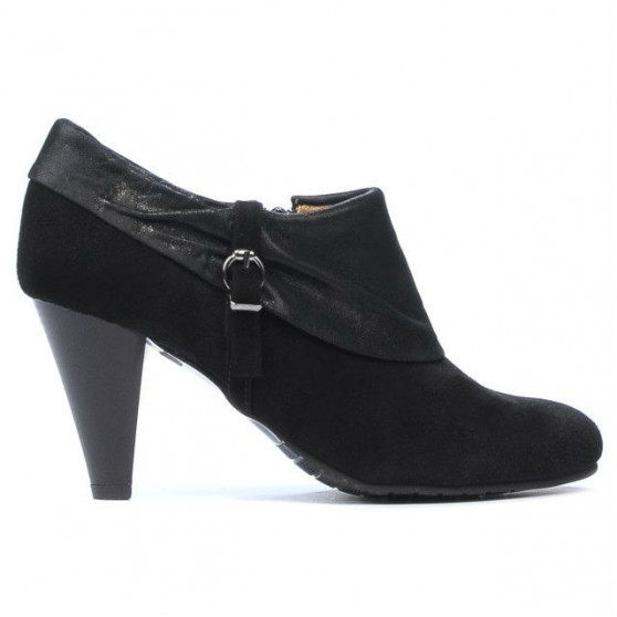 Chaussures élégantes femme 1089 noir antelope