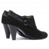 Chaussures élégantes femme 1089 noir antelope