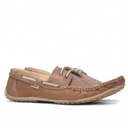 Mocassins hommes 778 cappuccino perforé