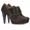 Chaussures élégantes femme 1091 marron antelope