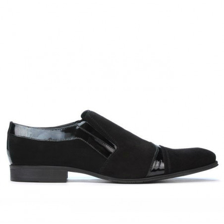 Chaussures élégantes hommes 796 noir velours