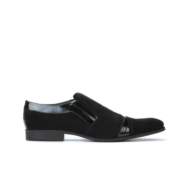Chaussures élégantes hommes 796 noir velours