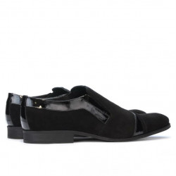 Chaussures élégantes hommes 796 noir velours