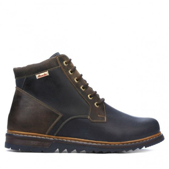Bottes hommes 497 tuxon indigo+marron Bottes hommes 497 tuxon indigo+marron