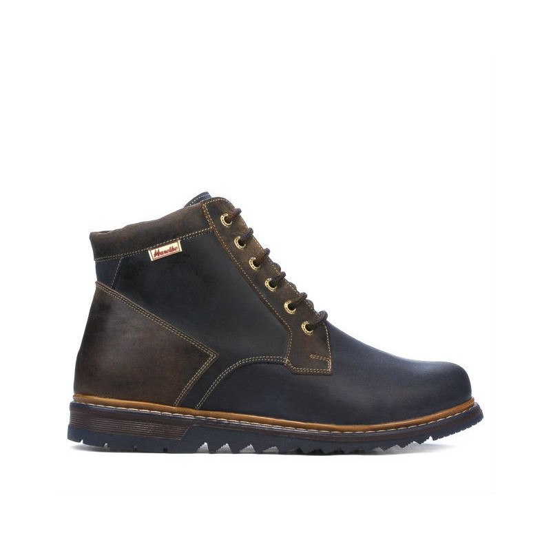 Bottes hommes 497 tuxon indigo+marron