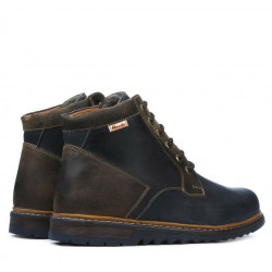 Bottes hommes 497 tuxon indigo+marron